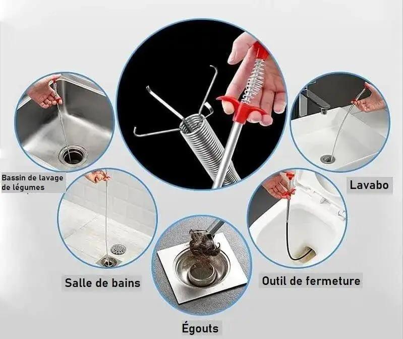 Deboucheur evier flexible | DrainSnak™ - Art-Galleyset