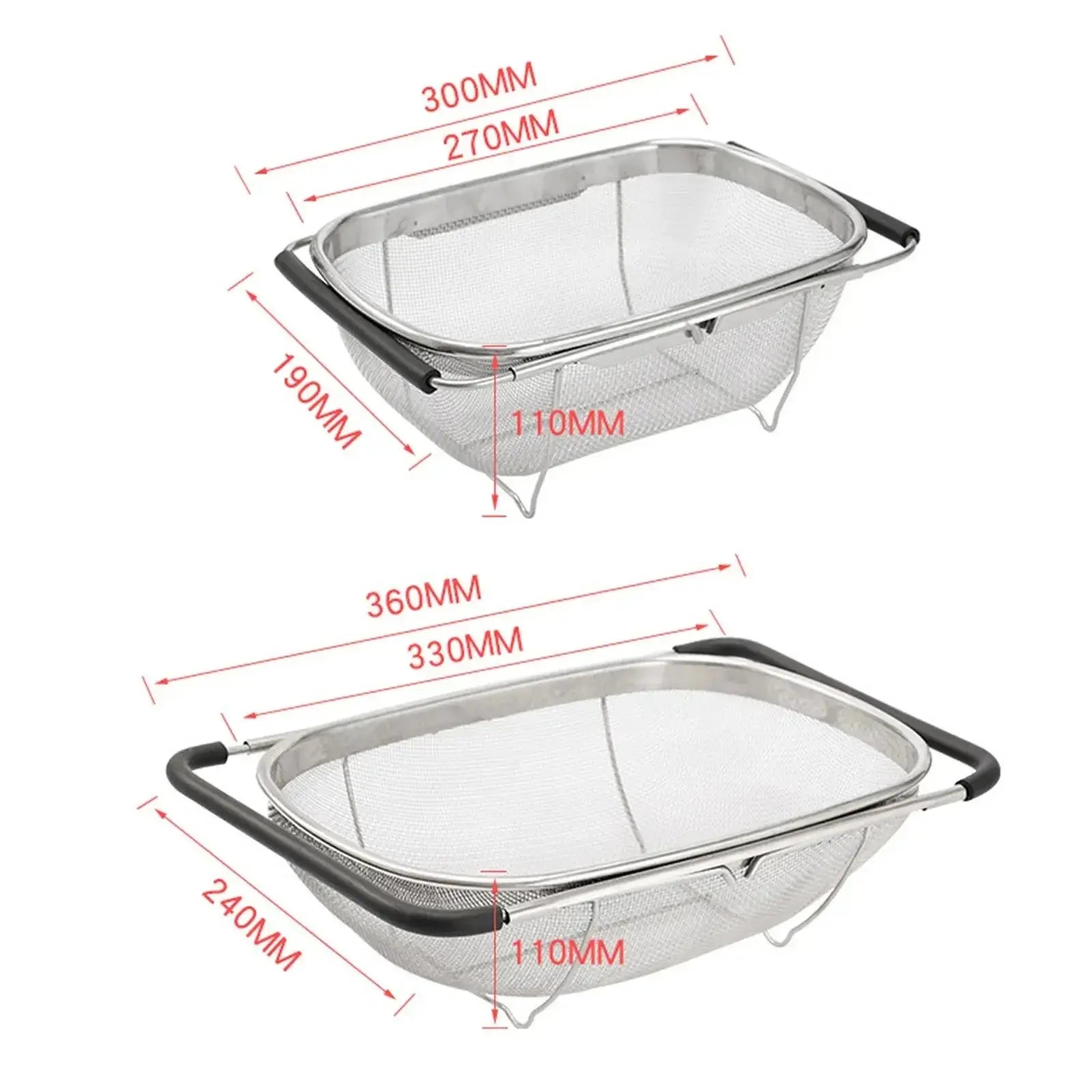 Passoire inox rétractable | RetraDrain™ Art-Galleyset