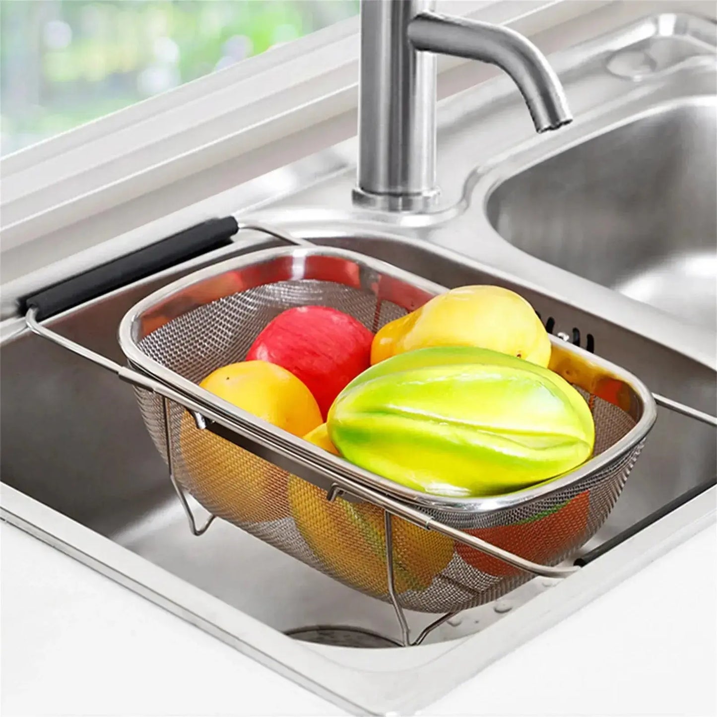 Passoire inox rétractable | RetraDrain™ Art-Galleyset