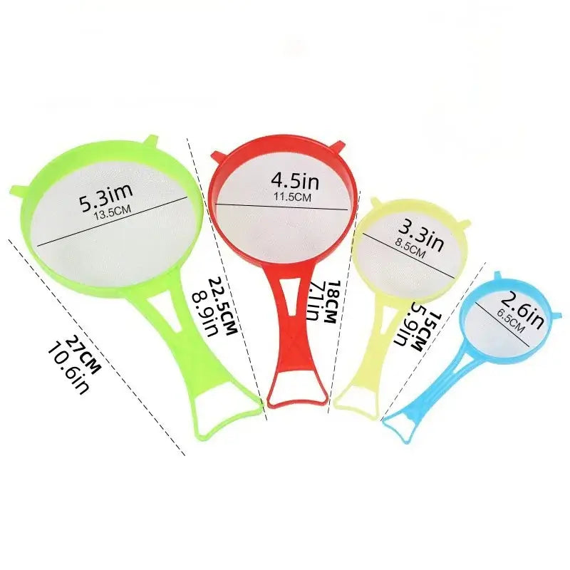 Passoire plastique 4 Pcs | ErgoCuis™ Art-Galleyset