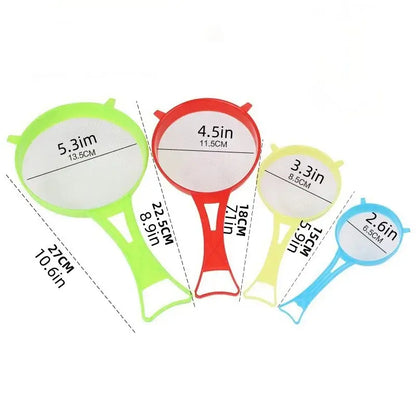 Passoire plastique 4 Pcs | ErgoCuis™ Art-Galleyset