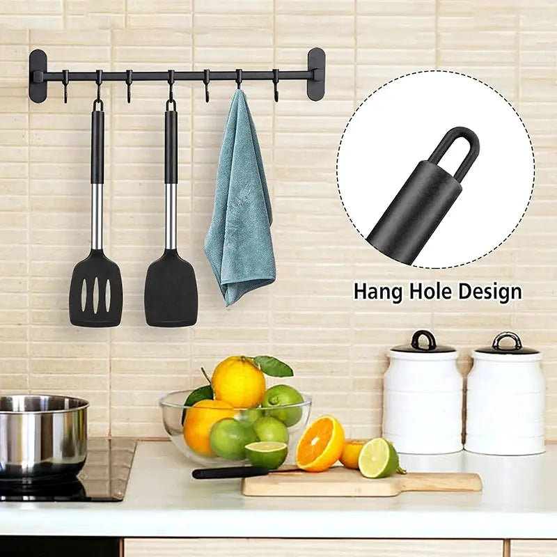 Spatule cuisine noir | SetKit Art-Galleyset