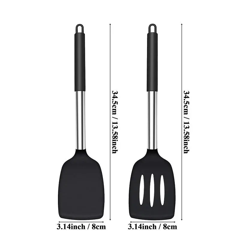 Spatule cuisine noir | SetKit Art-Galleyset