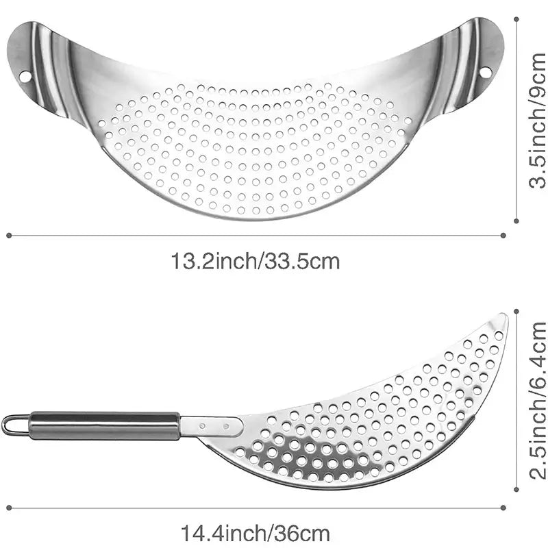 Passoire Demi Lune en Inox | EclatGuard™