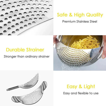 Passoire Demi Lune en Inox | EclatGuard™