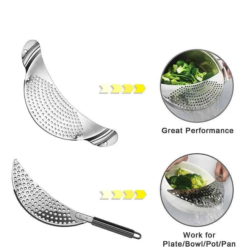 Passoire Demi Lune en Inox | EclatGuard™